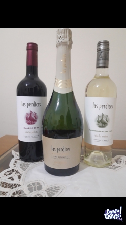 1 vino blanco, 1 vino malvec y 1 vino espumante en Argentina Vende