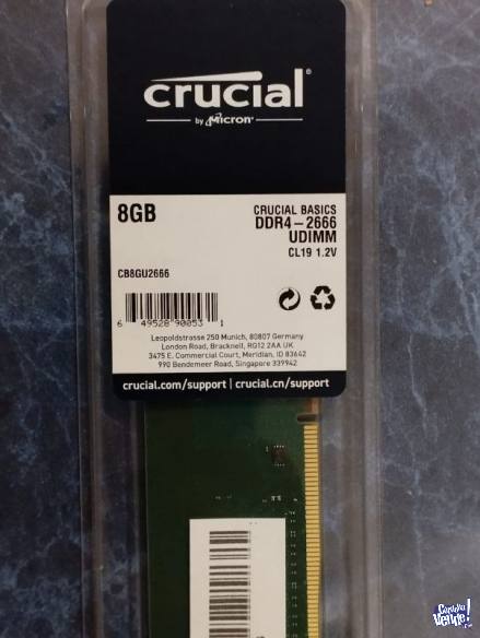 Memoria DDR4 8GB 2600MHz PC Nueva