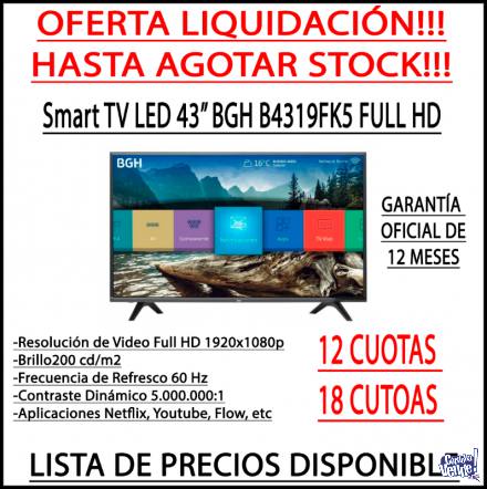 OFERTA LIQUIDACION! Smart TV LED 43? BGH B4319FK5 FULL HD en Argentina Vende