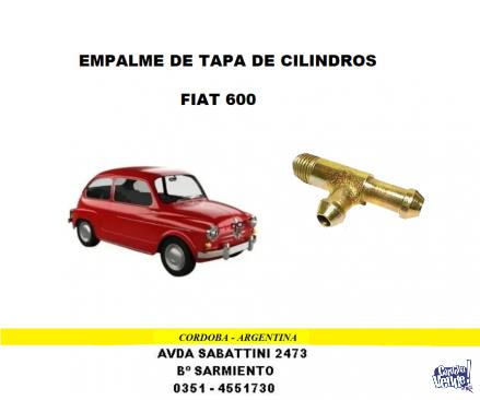 EMPALME TAPA DE CILINDROS FIAT 600
