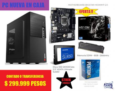 PC NUEVA EN CAJA CON GARANTÍA LISTA CON WINDOWS 10 U 11