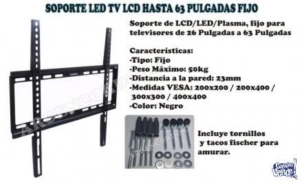 SOPORTE LED TV LCD HASTA 63 PULGADAS - FIJO