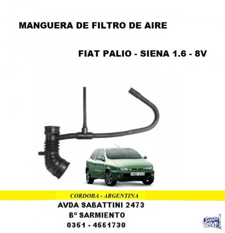 MANGUERA FILTRO AIRE FIAT PALIO-SIENA 1.6 8V