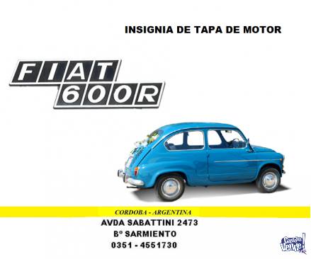 SIGLA FIAT 600 R
