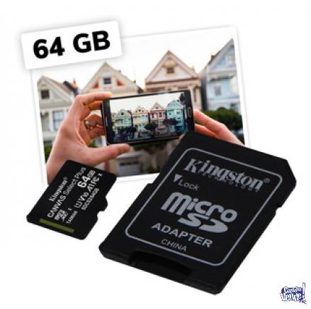 Kingston	Micro SD Canvas Select Plus 64GB Clase 10