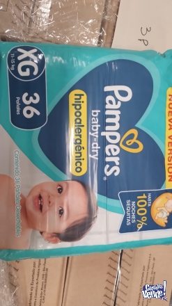 OFERTA PAÑALES PAMPERS BABY DRY 