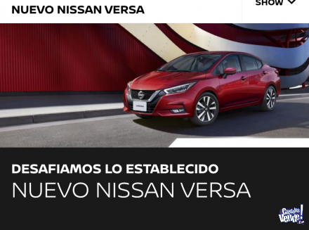 Autoplan Nissan Versa 7 cuotas pagas