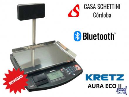 Balanza Kretz Aura Eco 31 kg Impresor ticket Bluetooth