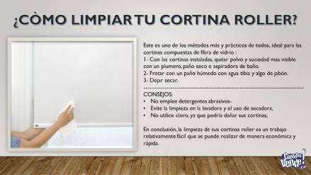Cortinas Roller Sist Doble Premium (Black Out + Sunscreen)