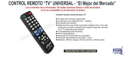 Control Remoto Tv Universal - El MAS COMPATIBLE - OFERTA
