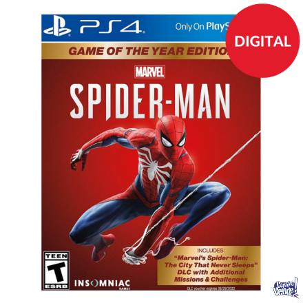 SPIDERMAN GOTY PS4 DIGITAL