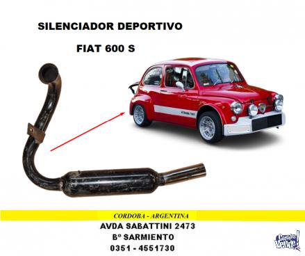 CAÑO DE ESCAPE DEPORTIVO FIAT 600 S
