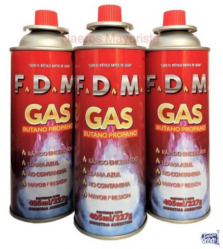 cartuchos gas butano fdm pack x15 unid aerosol anafe