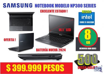 NOTEBOOK INTEL CORE I7 MARCA SAMSUNG LINEA NP300 - OFERTA!