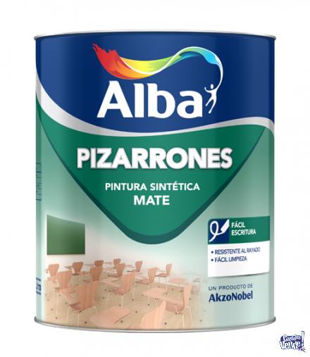 Esmalte Sintetico Pizarrones ALBA Negro 1lt - COLORMIX