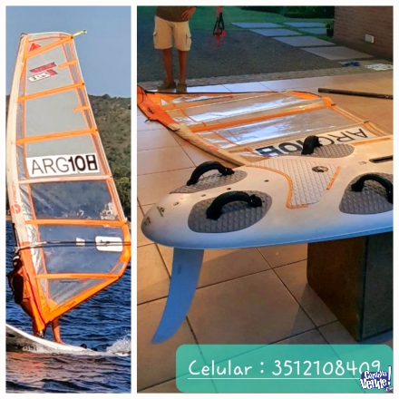 Equipo completo windsurf  Tabla BIC TECNO 205 litros . Aparejo BIC 6.8 completo (mastil botavara vel