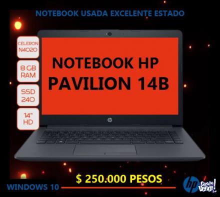 NOTEBOOK HP EXCELENTE ESTADO - 8GB - SSD 240GB - OFERTA!