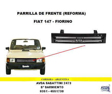 PARRILLA DE FRENTE **REFORMA** FIAT 147 - FIORINO