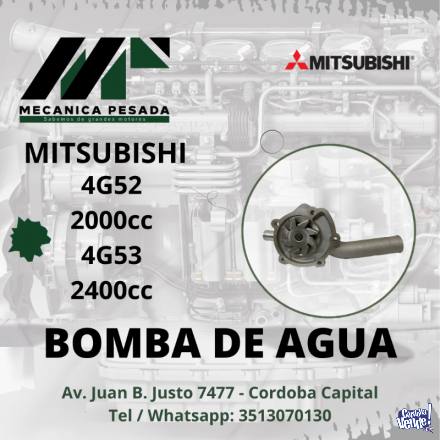 BOMBA DE AGUA MITSUBISHI 4G52 2000cc 4G53 2400cc