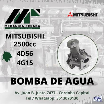 BOMBA DE AGUA MITSUBISHI 2500cc 4D56 4G15
