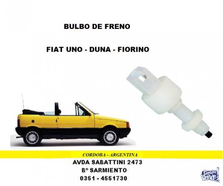 BULBO FRENO FIAT UNO - DUNA - FIORINO