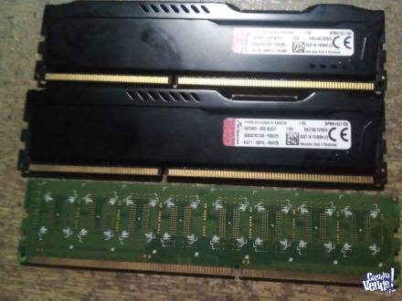 Memorias RAM DDR3 1866GHZ 8GB x2 - 1600GHZ 4GB