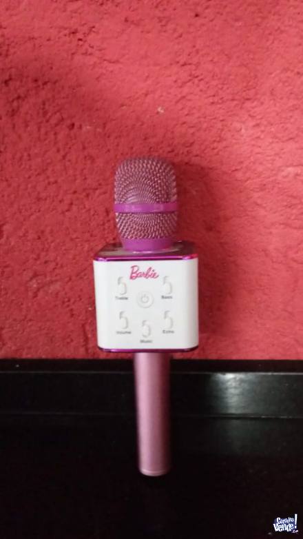 Micrófono Karaoke Con Parlante BARBIE