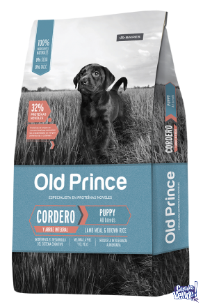 Old Prince cordero y arroz cachorros x 15kg