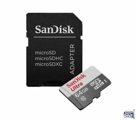 MicroSd SanDisk 64 gigas Ultra