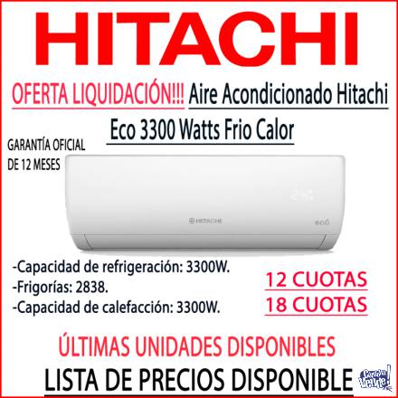 Aire Acondicionado Hitachi Eco 3200W Frio/Calor