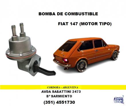 BOMBA DE COMBUSTIBLE FIAT 147 - MOTOR TIPO