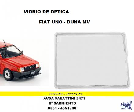 VIDRIO DE OPTICA FIAT UNO - DUNA