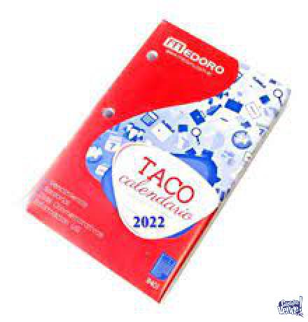 Taco Calendario 2022 en Argentina Vende