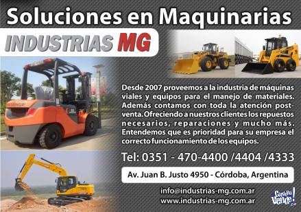 Nueva Excavadora Hidráulica - Industrias MG