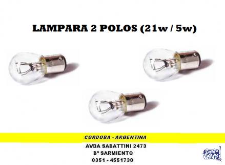 LAMPARA 2 POLOS (21w/5w) POSICION Y FRENO