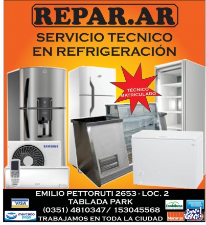 Servicio técnico Refrigeración en Argentina Vende
