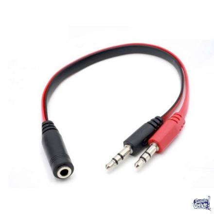 Cable Adaptador Plug 3.5mm a Micrófono/Auricular PC