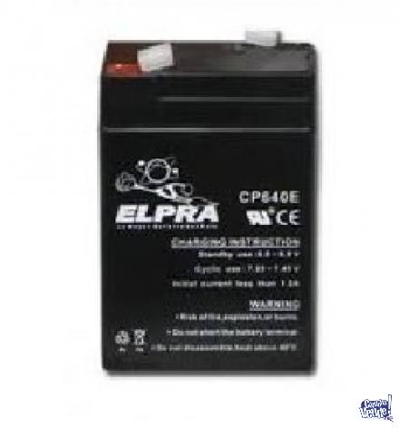 Batería ELPRA 12x4ah Luces emergencia,Alarmas,Juguertes etc
