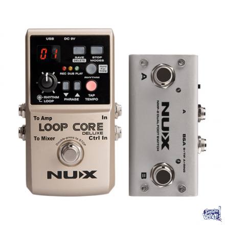 Pedal Nux Loop Core Deluxe Bundle Con Foot Switch 24 Bit