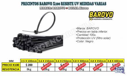 PRECINTOS BAROVO X100 RESISTE UV MEDIDAS VARIAS
