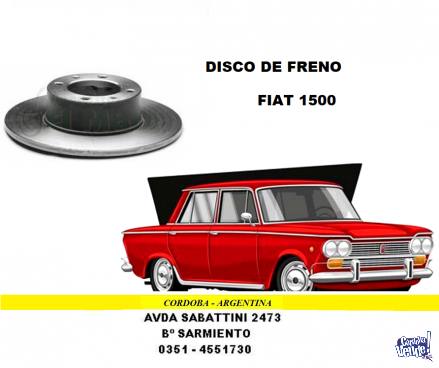 DISCO DE FRENO FIAT 1500