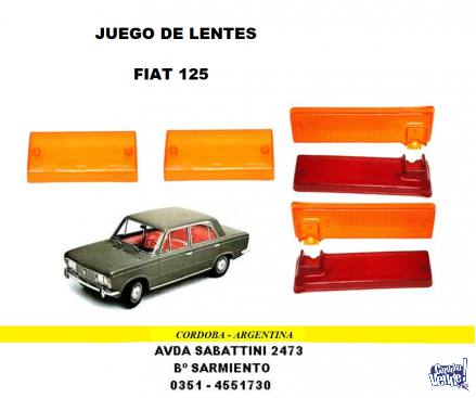 JUEGO DE LENTES FIAT 125