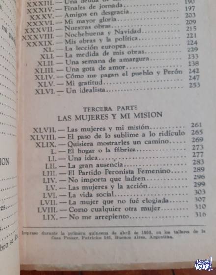 Libro La Razón De Mi Vida, Eva Peron 1953