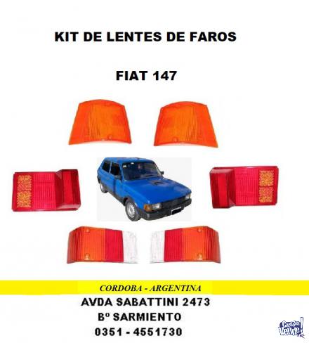 KIT DE LENTES FIAT 147