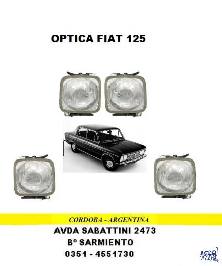 OPTICA FIAT 125 INTERIOR-EXTERIOR