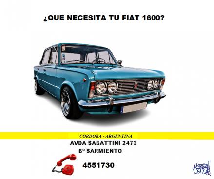 REPUESTOS - ACCESORIOS - AUTOPARTES FIAT 1600