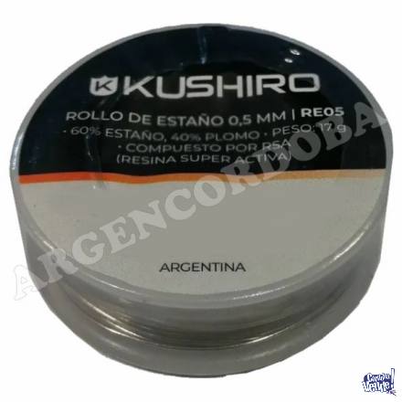 ESTAÑO 0.5mm KUSHIRO ROLLO CARRETE 17G 60-40