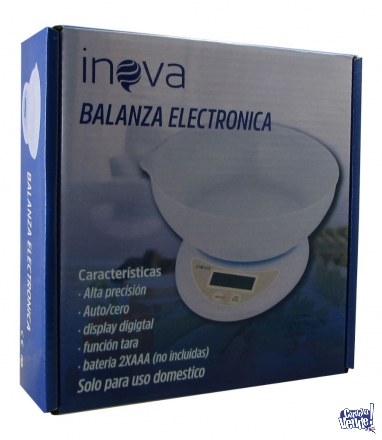 Balanza Digital De Cocina 5 Kg. Inova (1 Gr)