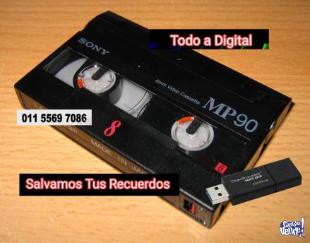 VHS 8mm a Digital en Argentina Vende