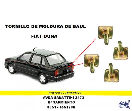 TORNILLOS DE MOLDURA DE TAPA DE BAUL FIAT DUNA